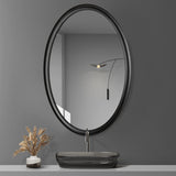 Andrea Oval Wood Frame Wall Mirror