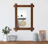 Alyssa Rustic Wood Farmhouse Mirror