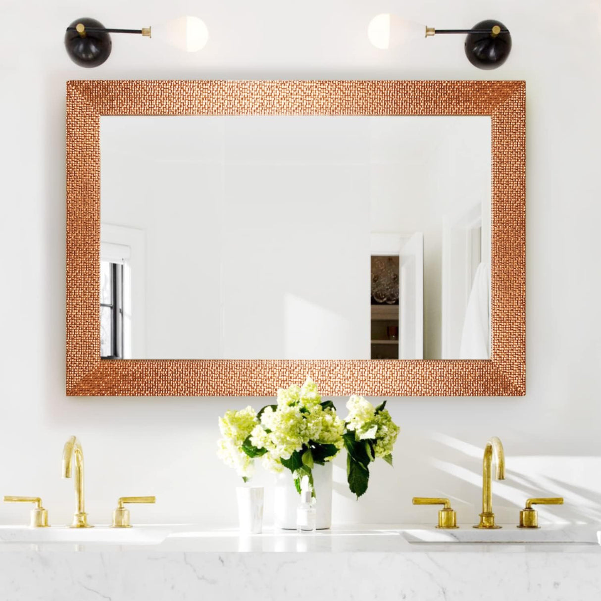 Cassandra Copper Mosaic Mirror