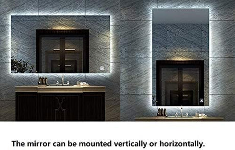 Aura Frameless LED Bathroom Mirror