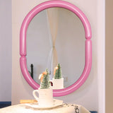 Alice Pop Color Bagel Wood Framed Mirror