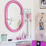 Alice Pop Color Bagel Wood Framed Mirror