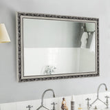 Evelyn Vintage Silver Leaf Frame Mirror