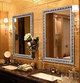 Evelyn Vintage Silver Leaf Frame Mirror