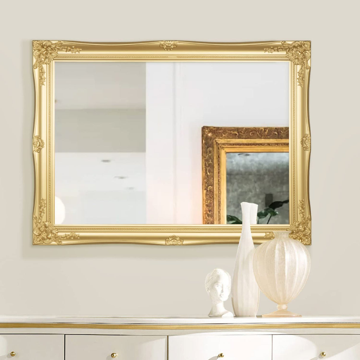 Louisa Gold Baroque Mirror