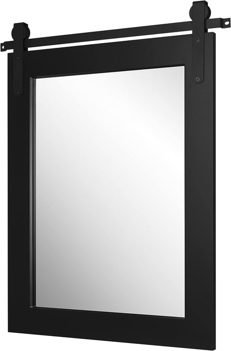 Jones Modern Barn Door Wall Mirror